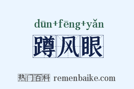 蹲风眼是什么意思的图片